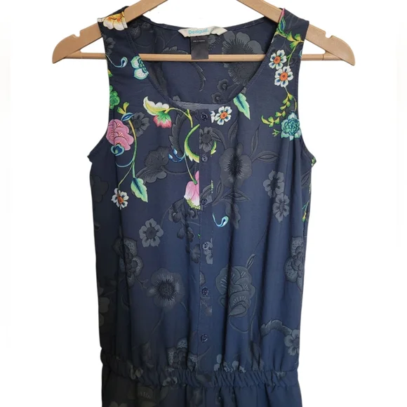 Desigual Floral Print Mono Robin Jumpsuit